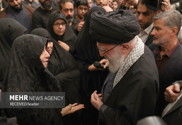 Leader leads funeral for seven IRGC military advisors