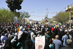 حضور استثنایی قمی ها در راهپیمایی روز قدس و دفاع از مظلومان غزه