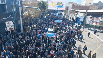 حماسه حضور مردم آذرشهر در راهپیمایی روز جهانی قدس