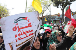 ایران فریاد آزادی خواهی فلسطین/سکوت برابر ظلم جایز نیست