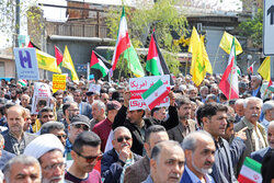 راهپیمایی روز قدس ۱۴۰۳ شهر آستانه شهرستان شازند