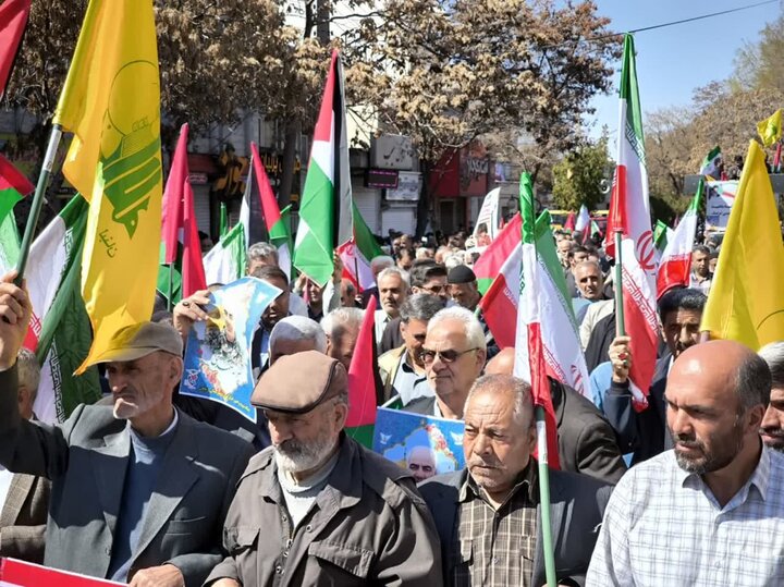 ملحمة اخرى في ايران بمناسبة يوم القدس العالمي/ تشييع جثمان شهداء القنصلية الايرانية بدمشق