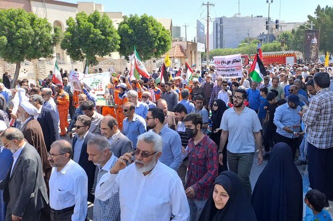 راهپیمایی مردم اهر در روز قدس