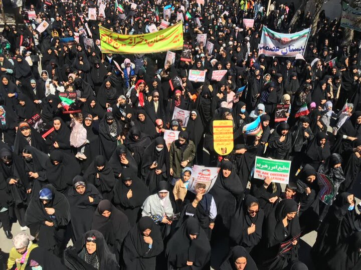 خروش نورآبادیها در حمایت از مردم غزه