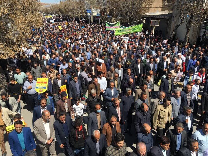 خروش نورآبادیها در حمایت از مردم غزه