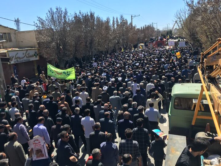 خروش نورآبادیها در حمایت از مردم غزه