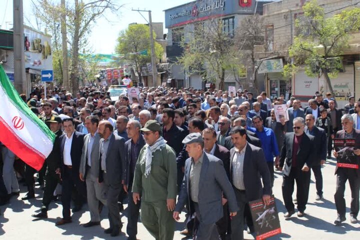 راهپیمایی روز قدس با حضور مردم انقلابی کوهدشت