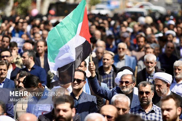 حضور پر شور فومنی ها در حمایت از مردم فلسطین