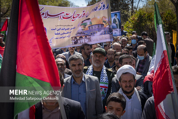 راهپیمایی روز جهانی قدس در شهرکرد