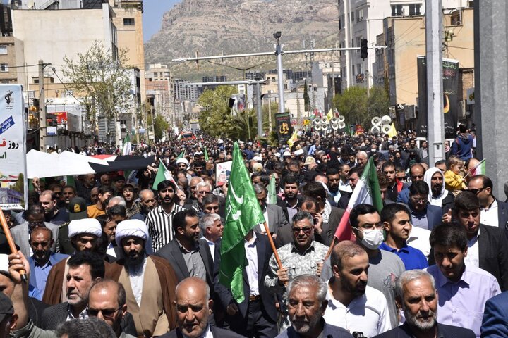 راهپیمایی روز قدس در روستاهای استان ایلام 