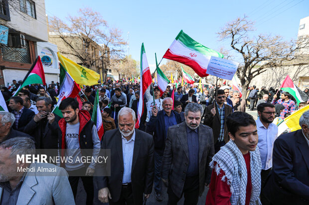 راهپیمایی روز قدس زنجان