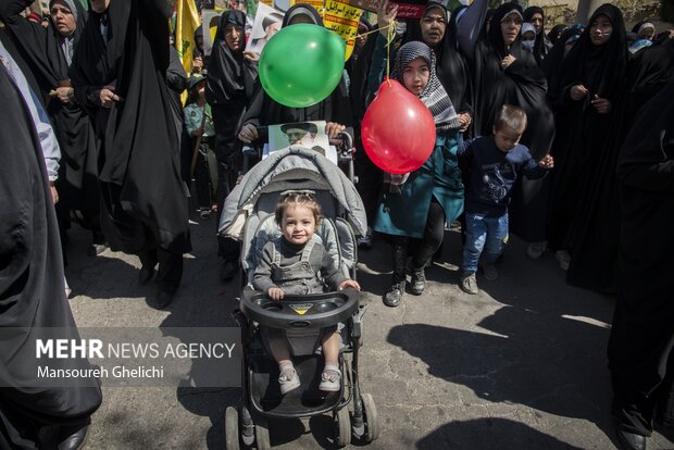 حماسه مردم شاهرود در حمایت از مردم مظلوم غزه در روز قدس
