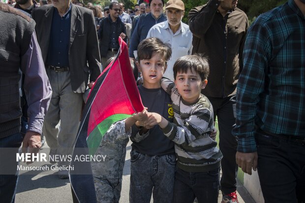حماسه مردم شاهرود در حمایت از مردم مظلوم غزه در روز قدس