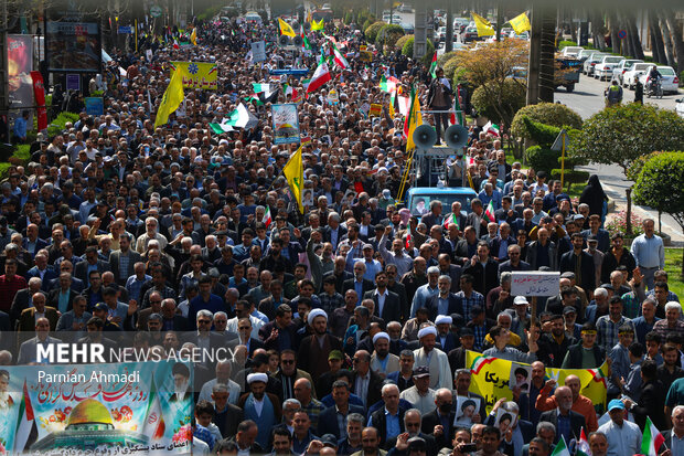 راهپیمایی روز جهانی قدس در آمل