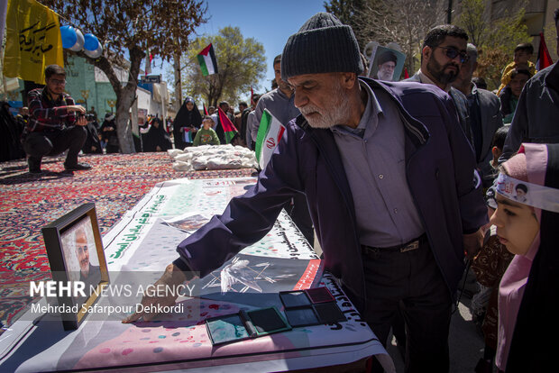 راهپیمایی روز جهانی قدس در شهرکرد