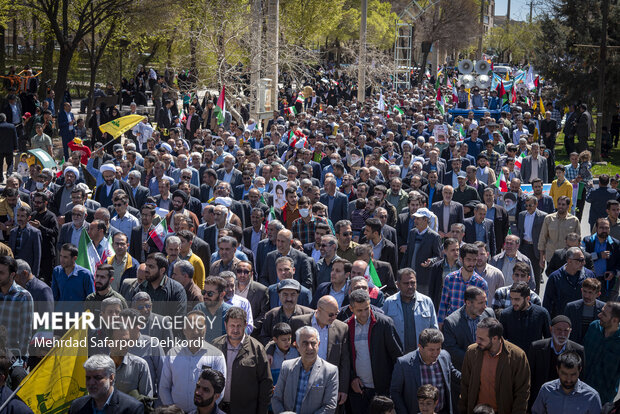 راهپیمایی روز جهانی قدس در شهرکرد