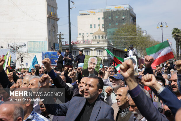 مراسم راهپیمایی روز قدس در رشت