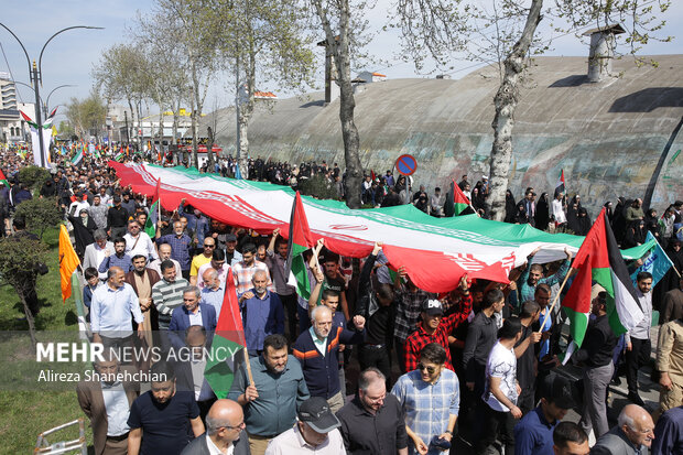 مراسم راهپیمایی روز قدس در رشت