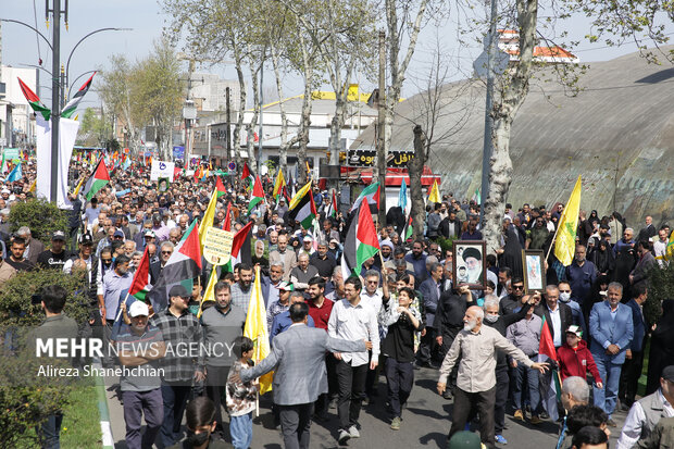 مراسم راهپیمایی روز قدس در رشت