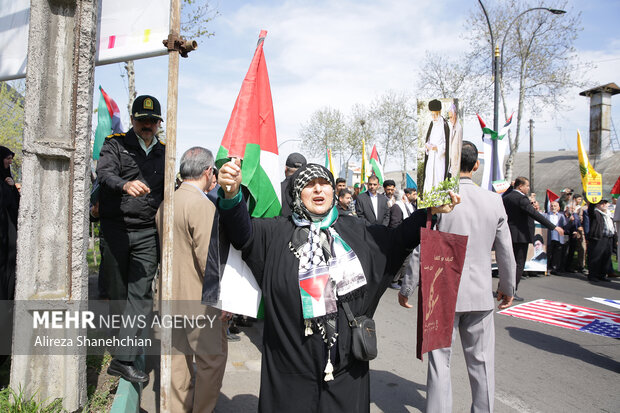 مراسم راهپیمایی روز قدس در رشت