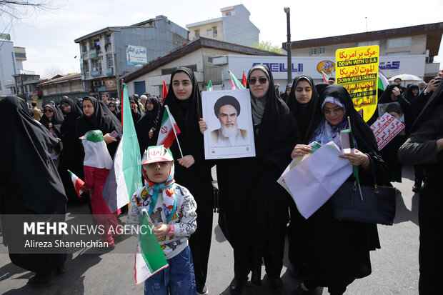 مراسم راهپیمایی روز قدس در رشت