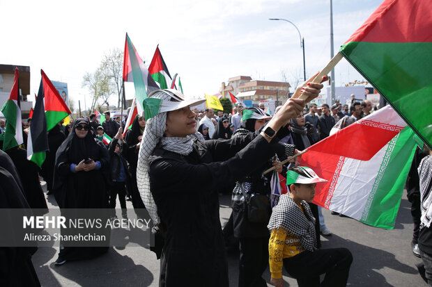 مراسم راهپیمایی روز قدس در رشت