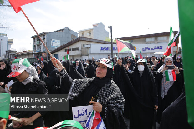 مراسم راهپیمایی روز قدس در رشت