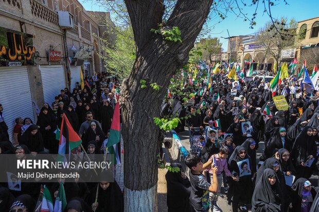 راهپیمایی روز جهانی قدس - یزد