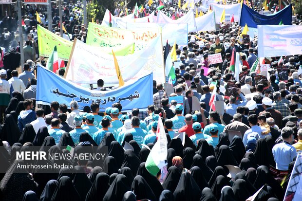 راهپیمایی روز قدس در بیرجند
