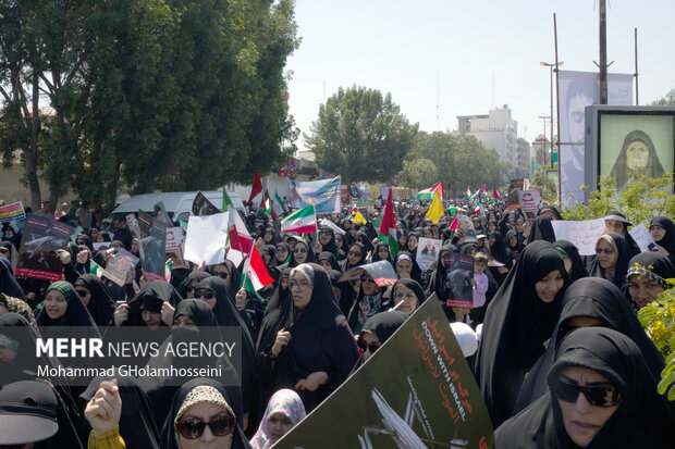 راهپیمایی روز قدس در ورامین