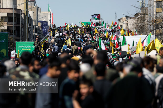 راهپیمایی روز جهانی قدس در تهران 