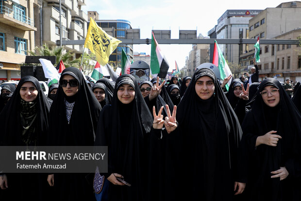 راهپیمایی روز جهانی قدس در تهران 