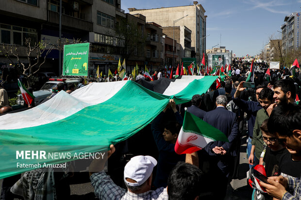 راهپیمایی روز جهانی قدس در تهران 