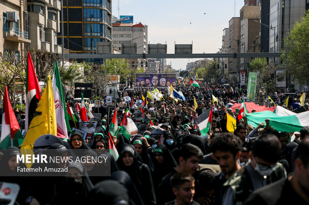 راهپیمایی روز جهانی قدس در تهران 