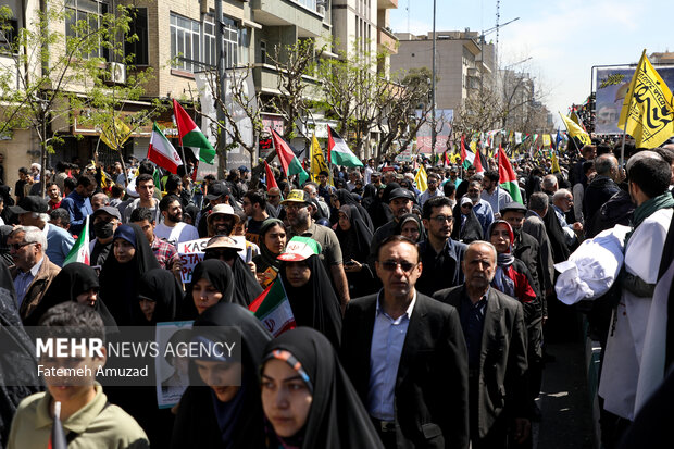 راهپیمایی روز جهانی قدس در تهران 