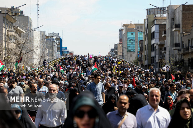 راهپیمایی روز جهانی قدس در تهران 