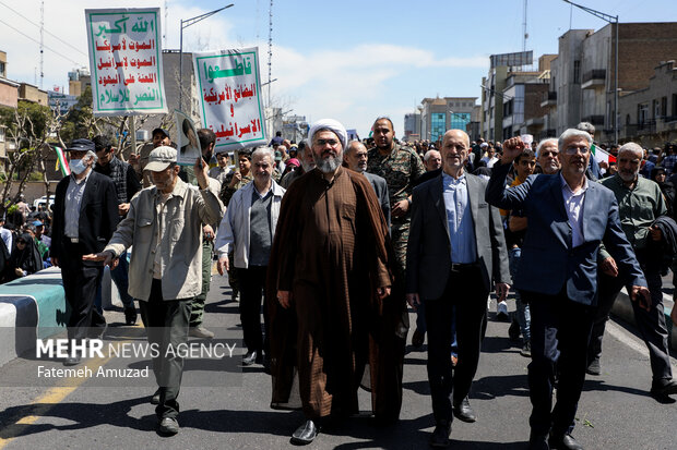 راهپیمایی روز جهانی قدس در تهران 