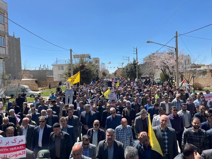 طنین انداز شدن ندای ضداستکبار در شهرستان رزن