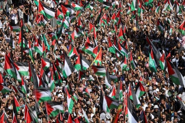 راهپیمایی ضدصهیونیستی اردنی‌ها در پایتخت این کشور+فیلم