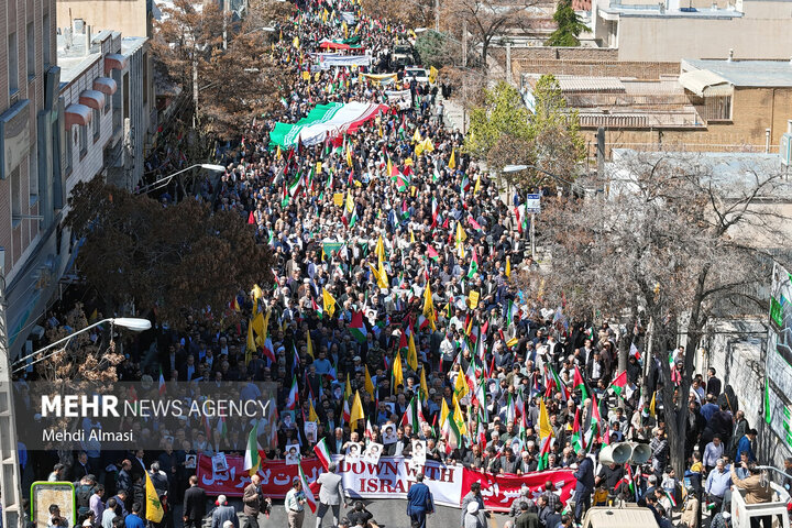 راهپیمایی روز جهانی قدس در زنجان