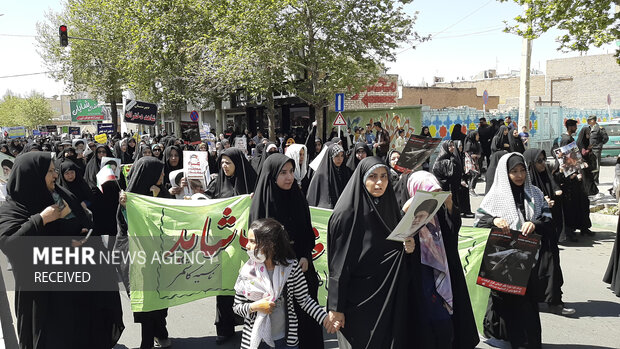 راهپیمایی روز قدس در شهرستان کاشمر