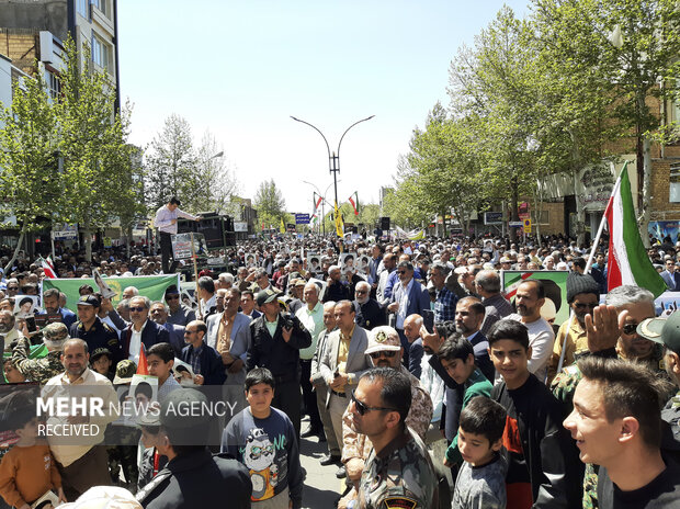 راهپیمایی روز قدس در شهرستان کاشمر