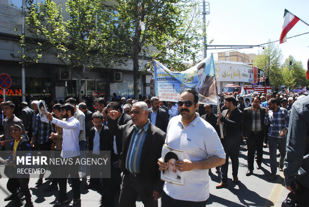 راهپیمایی روز قدس در شهرستان کاشمر