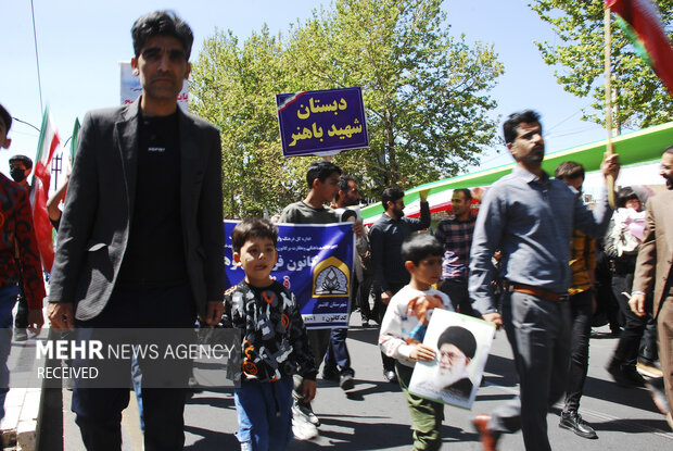 راهپیمایی روز قدس در شهرستان کاشمر