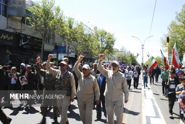 راهپیمایی روز قدس در شهرستان کاشمر