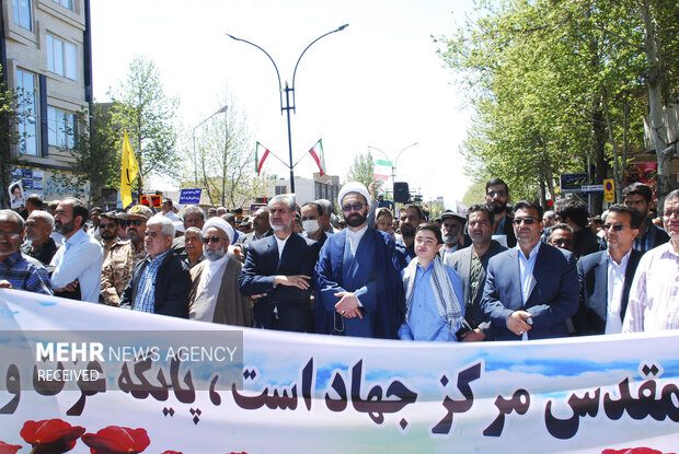 راهپیمایی روز قدس در شهرستان کاشمر