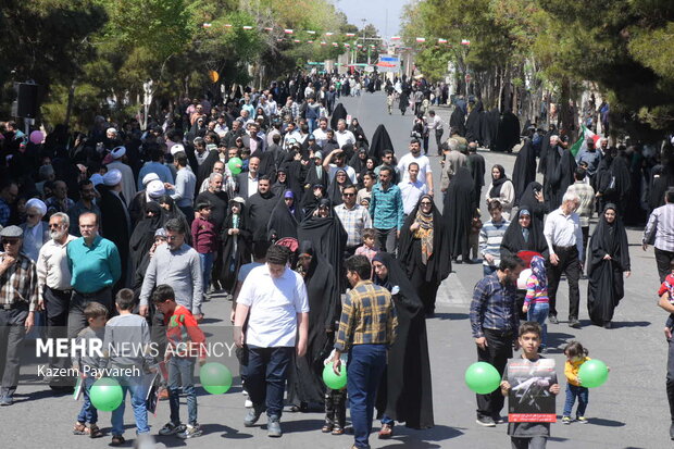 راهپیمایی روز قدس در گیان نهاوند