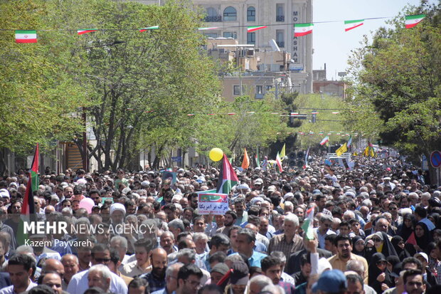 راهپیمایی روز جهانی قدس - کاشان