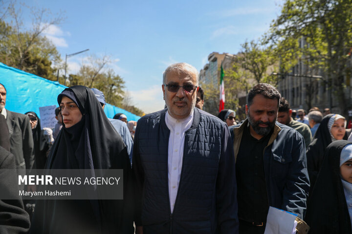 جواد اوجی در راهپیمایی روز قدس