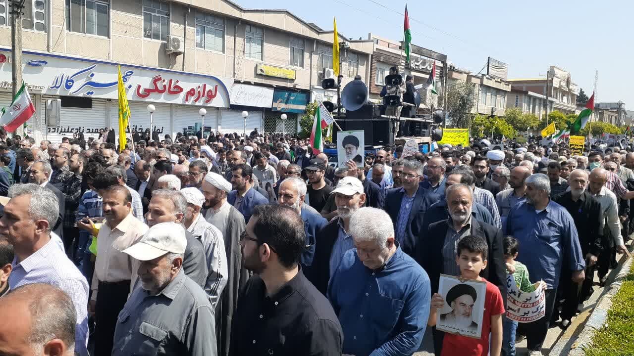 همدلی مردم شرق مازندران در روز قدس